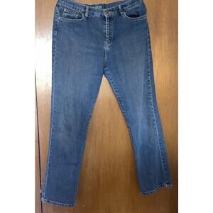 Lauren Jeans Co.‎ Ralph Lauren Jeans Women's Size 10 Straight Blue Denim Jeans